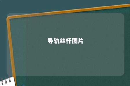导轨丝杆图片 
